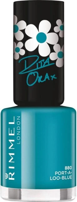 Rimmel London 60 Seconds Supershine Rita Ora Collection Nagellak - 880 Port-A-Loo Blue -Bekende Cosmetica Winkel 460x1200