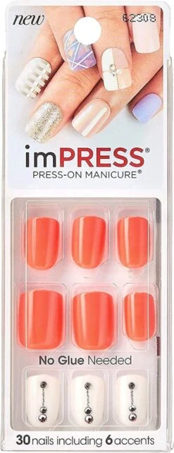 Kiss ImPRESS Press-on Manicure Boss Lady- Kunstnagels - Nagels - Press On Nails - Plaknagels - Nepnagels - 30 Stuks - Beste Kwaliteit -Bekende Cosmetica Winkel 462x1200