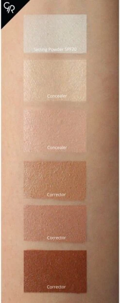 Concealer Palet 02 Medium To Dark - Golden Rose Camoufleren Contouren -Bekende Cosmetica Winkel 478x1200 6