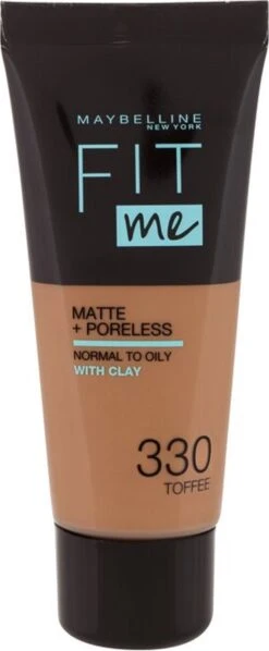 Maybelline Fit Me Matte & Poreless Foundation - 330 Toffee -Bekende Cosmetica Winkel 496x1200 3