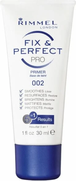 Rimmel London Fix & Perfect Make-Up Primer - 002 Transparent - 30 Ml -Bekende Cosmetica Winkel 509x1200 7