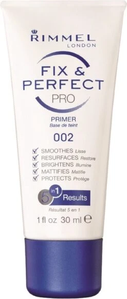 Rimmel London Fix & Perfect Make-Up Primer - 002 Transparent - 30 Ml -Bekende Cosmetica Winkel 510x1200 9