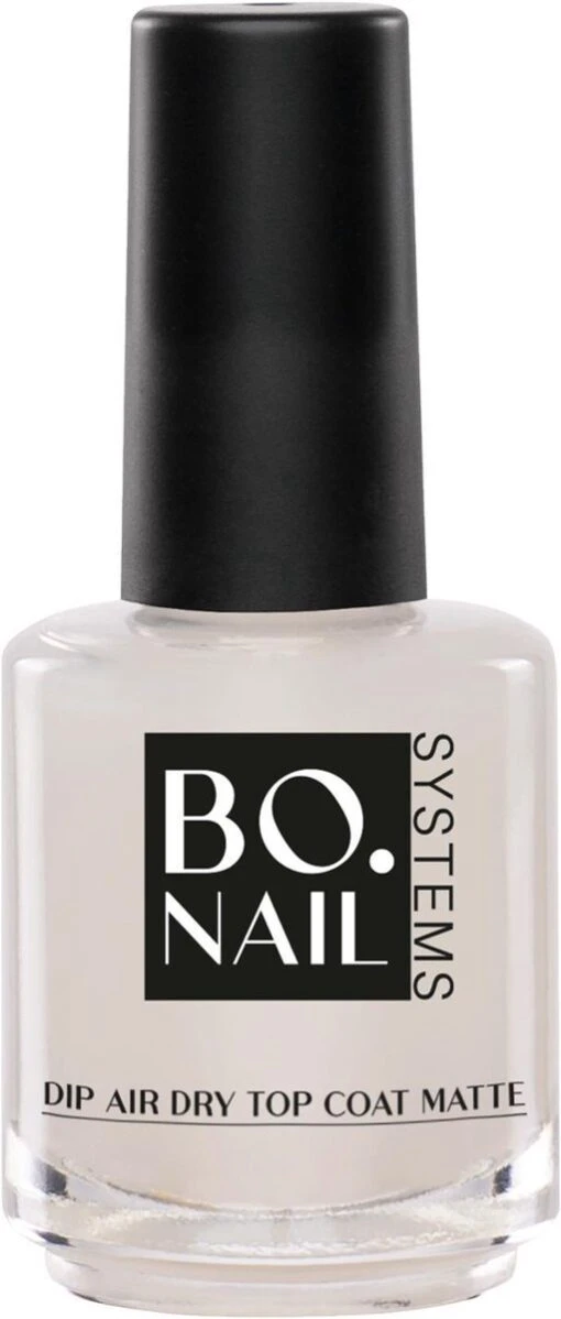 BO.NAIL BO.NAIL Dip Air Dry Top Coat Matte (15ml) - 25 Gram - Dip Poeder Nagels - Dipping Powder Gel -Bekende Cosmetica Winkel 511x1200 1