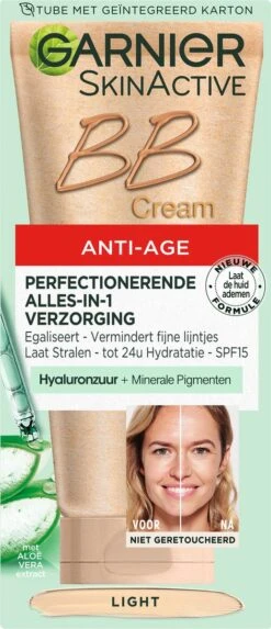 Garnier Skin Naturals BB Cream Anti Aging - 50 Ml - Light -Bekende Cosmetica Winkel 517x1200