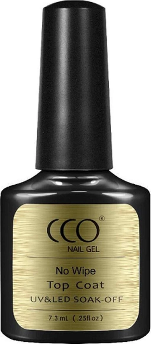 CCO Shellac No Wipe Topcoat - - Transparante Kleur - 7.3ml -Bekende Cosmetica Winkel