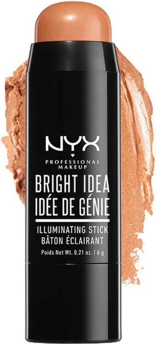 NYX PROFESSIONAL MAKEUP NYX Bright Idea Illuminating Highlighter Stick - Bermuda Bronzer -Bekende Cosmetica Winkel 547x1200 3