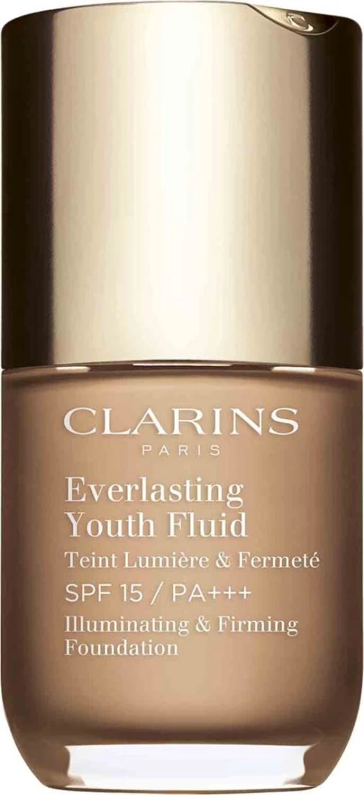 Clarins Everlasting Youth Fluid Illuminating & Firming Foundation - 110 Honey - Foundation - 30 Ml -Bekende Cosmetica Winkel 550x1200 3