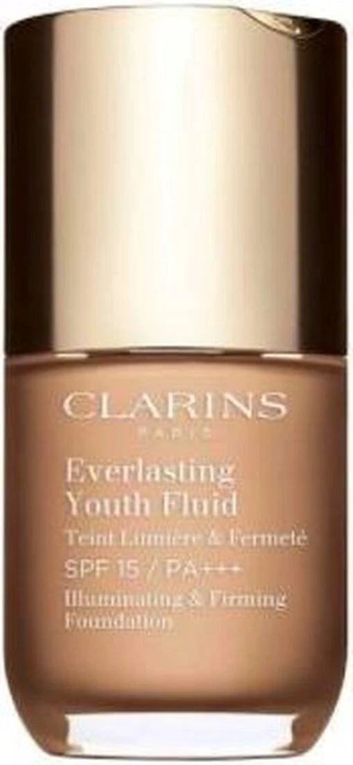 Clarins Everlasting Youth Fluid Illuminating & Firming Foundation - 110 Honey - Foundation - 30 Ml -Bekende Cosmetica Winkel 555x1200 1