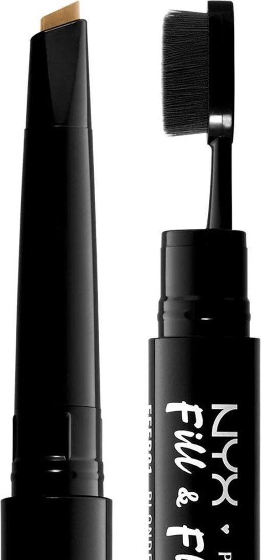 NYX Professional Makeup Fill & Fluff Eyebrow Pomade Pencil - FFEP01 Blonde - Wenkbrauwpotlood - 0,2 Gr -Bekende Cosmetica Winkel 560x1200 4