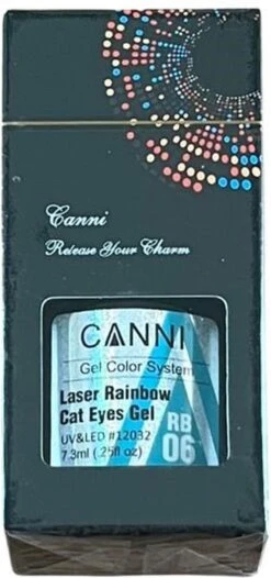 Rainbow Cateye Gellak RB06 - Gellak 7,3ml - Nailart - Nagelversiering - Nagelverzorging - Nagelstyliste - Glitters - Cateye Nagels -Bekende Cosmetica Winkel 564x1200