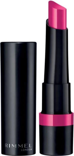 Rimmel London Lasting Finish Extreme Lippenstift - Buzz'n 130 -Bekende Cosmetica Winkel 574x1200