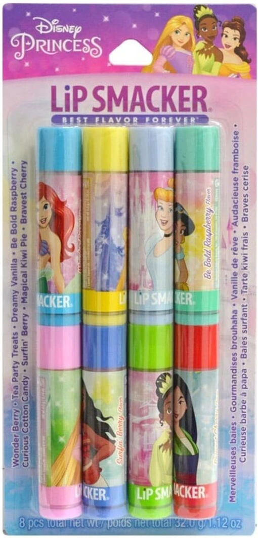 Lip Smacker Disney Princess Party Pack Lippenbalsem 8 X 4 Gr -Bekende Cosmetica Winkel 576x1200 1