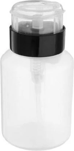 Merkloos Pompdispenser (mendapomp) - 210 Ml - Zwart - Ideaal Voor Vloeistof Binnen De Pedicure / Manicure / Nagelspecialiste /schoonheidssalon -Bekende Cosmetica Winkel 589x1200