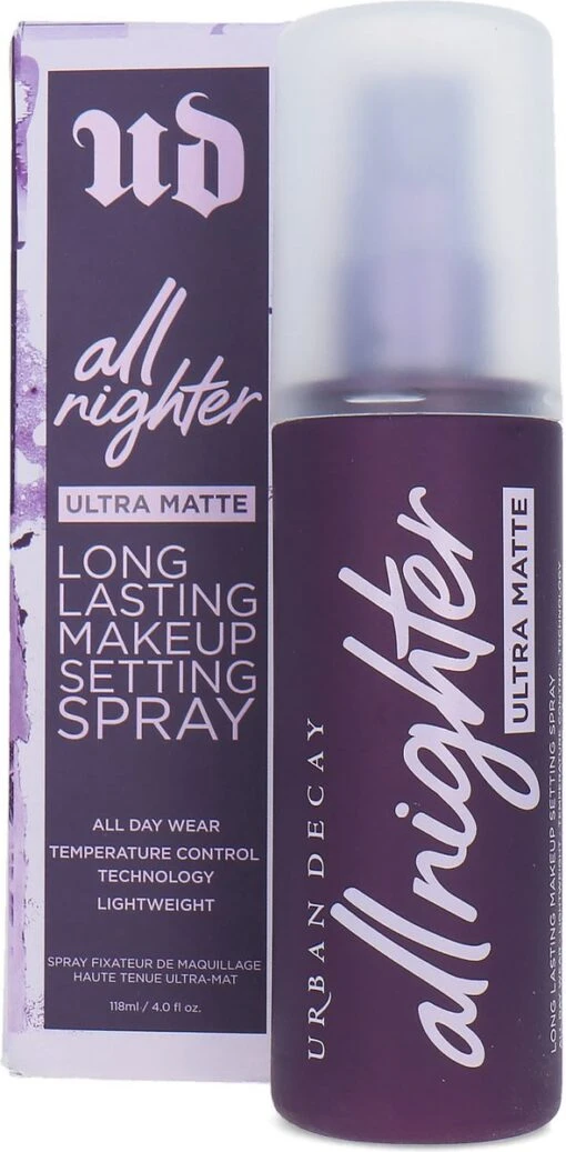 Urban Decay All Nighter Ultra Matte Long Lasting Makeup Setting Spray - 118 Ml -Bekende Cosmetica Winkel 590x1200 1