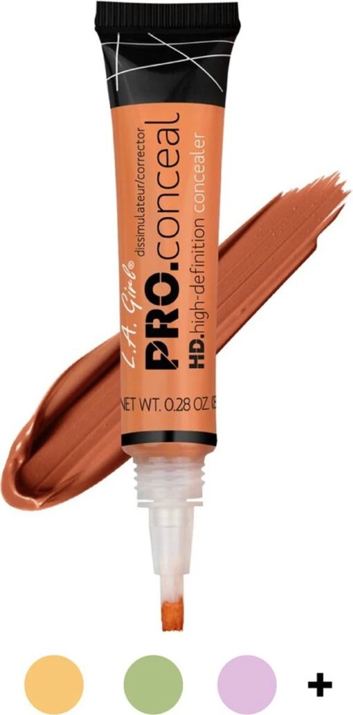 L.A. Girl - HD Pro Concealer - GC990 - Orange - Corrector - Oranje - Medium Tot Donkere Huid - Cruelty Free - 8 G -Bekende Cosmetica Winkel 593x1200 1