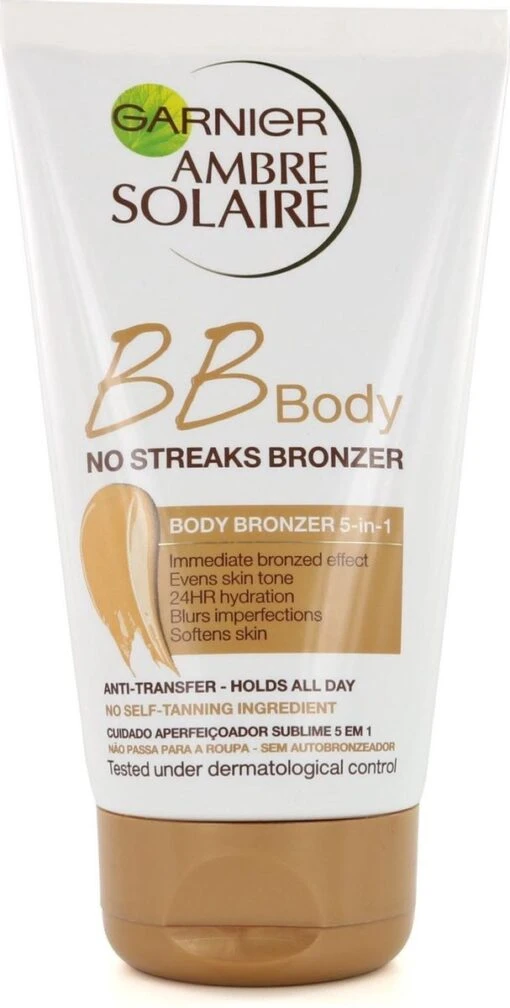 Garnier Ambre Solaire No Streaks BB Body Bronzer - 150 Ml -Bekende Cosmetica Winkel