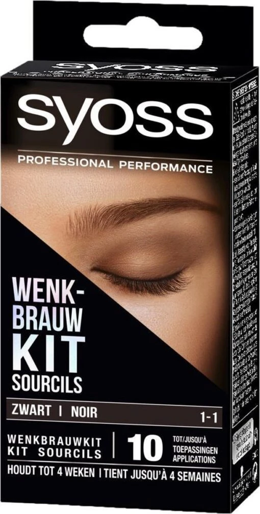 SYOSS Wenkbrauwverf 1-1 Zwart - 1 Stuk -Bekende Cosmetica Winkel 608x1200 2