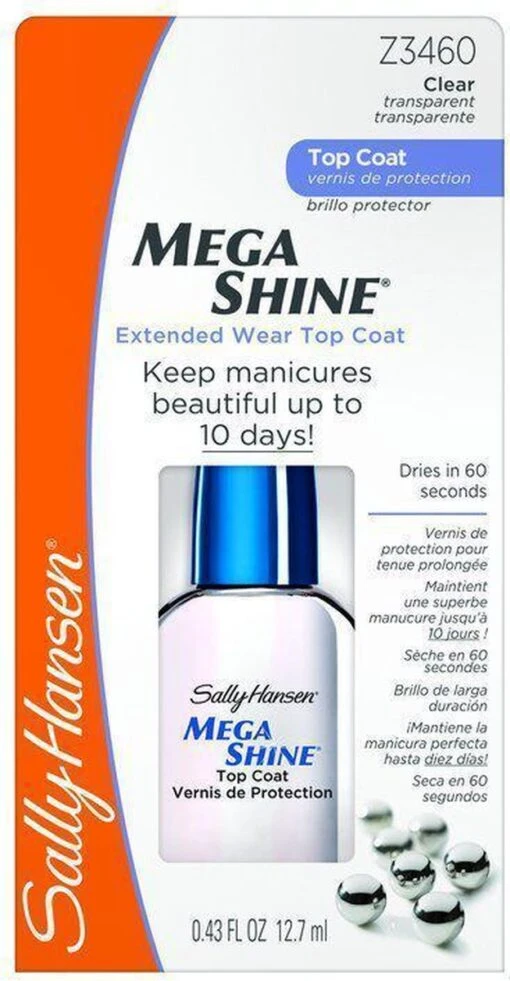 Sally Hansen Mega Shine - Nagellak -Bekende Cosmetica Winkel