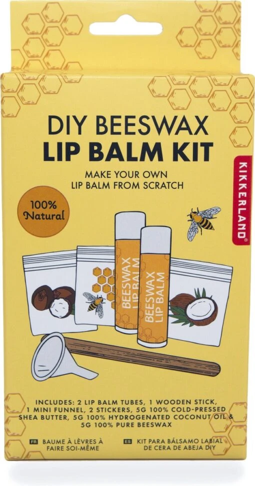 Kikkerland DIY Bijenwas Lip Balsem Kit - Maak Je Eigen Lippenbalsem - 100% Natuurlijk - Voor Twee Balsem Sticks -Bekende Cosmetica Winkel 629x1200 2