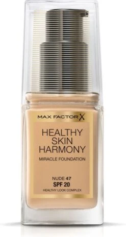 Max Factor Healthy Skin Harmony Foundation - 47 Nude -Bekende Cosmetica Winkel 638x1200 4