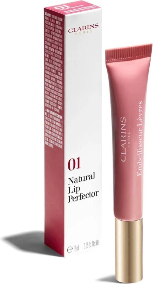 Clarins Instant Light Natural Lip Perfector - 01 Rose Shimmer - Lipgloss - 12 Ml -Bekende Cosmetica Winkel 647x1200 7