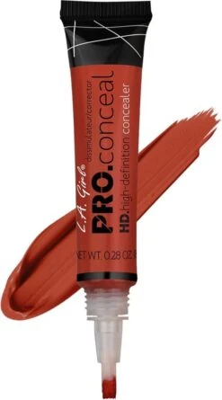 L.A. Girl - HD Pro Concealer - GC990 - Orange - Corrector - Oranje - Medium Tot Donkere Huid - Cruelty Free - 8 G -Bekende Cosmetica Winkel 666x1200