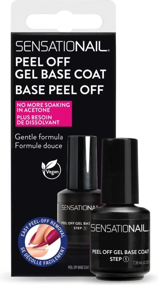 Sensationail Peel Off Gel Base Coat - 71791 -Bekende Cosmetica Winkel