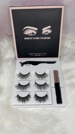 Magnetische Wimpers -Magnetische Eyeliner - 3 Set Wimpers - Magnetic Lashes - Eyelashes - Fake Lashes - 3D Wimpers -Bekende Cosmetica Winkel 674x1200 3