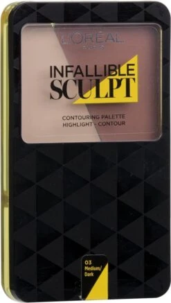 L'Oréal Paris Infallible - 300 Medium - Sculpt Palette -Bekende Cosmetica Winkel 679x1200