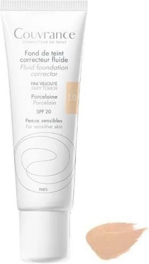 Avene Couvrance Fluid Foundation Corrector SPF20 30ml -Bekende Cosmetica Winkel 681x1200 1