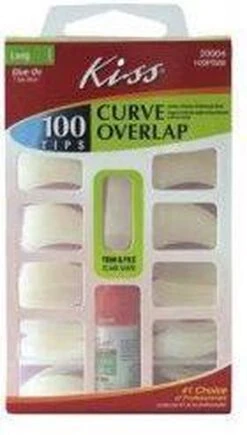 Kiss Nail & Lym Curve Overlap - 100 Stuks - Nageltips -Bekende Cosmetica Winkel 682x1200