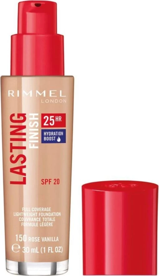 Rimmel London Lasting Finish Foundation - 150 Rose Vanilla -Bekende Cosmetica Winkel