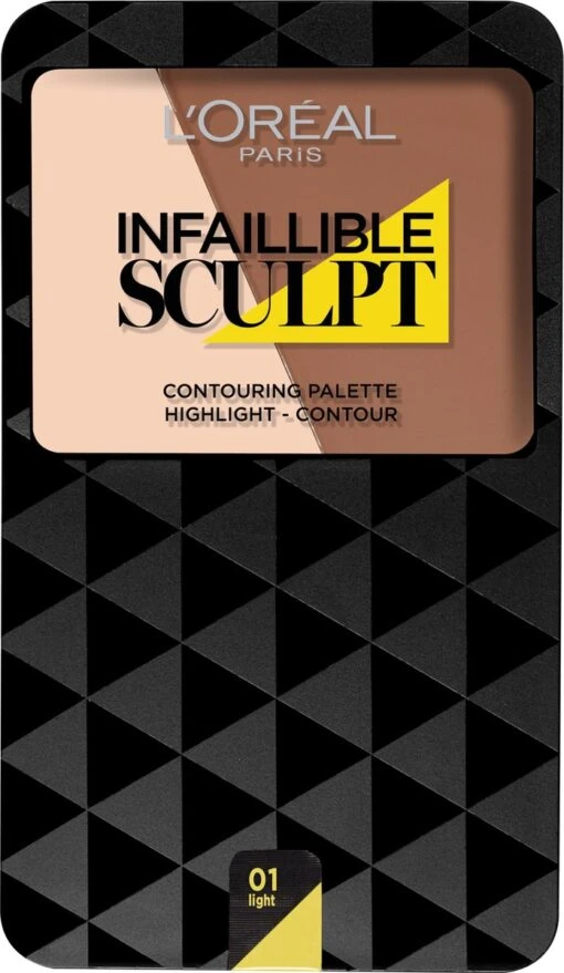 L'Oréal Paris Infallible Sculpt Contouring Palette - 100 Light -Bekende Cosmetica Winkel