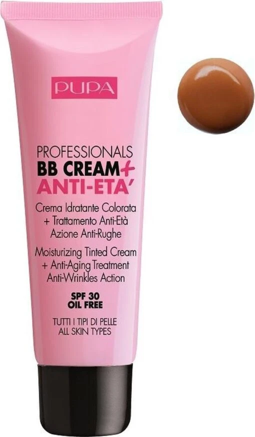 PUPA Milano Pupa Professionals BB Creme Anti-Eta SPF30 002 Sand -Bekende Cosmetica Winkel 700x1200 3