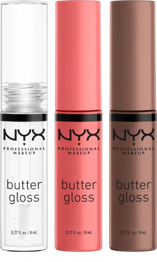 NYX Professional Makeup - Holidays 2022 Mrs Claus - Butter Gloss Trio - Lip Gloss -Bekende Cosmetica Winkel 718x1200 2