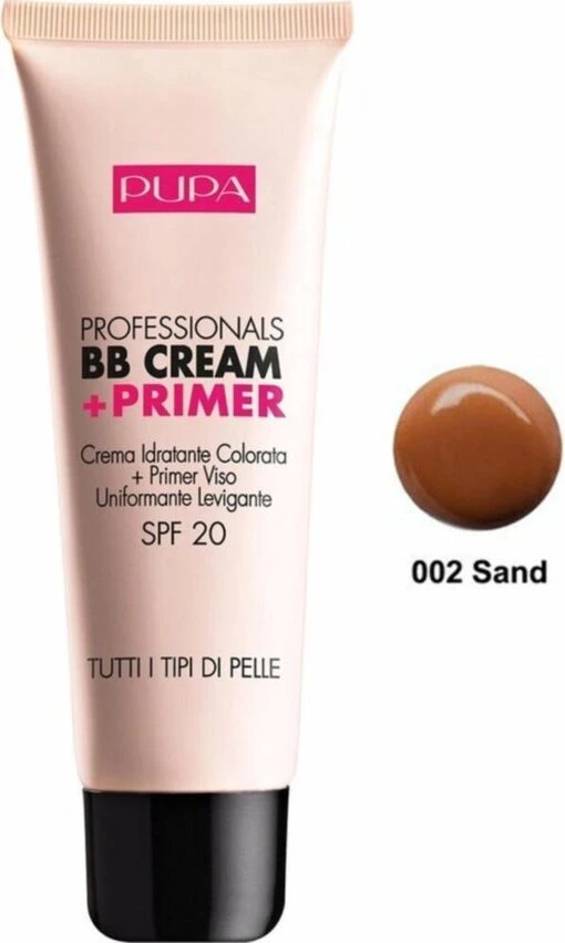 Pupa Milano Professionals BB Cream + Primer - 002 Sand -Bekende Cosmetica Winkel