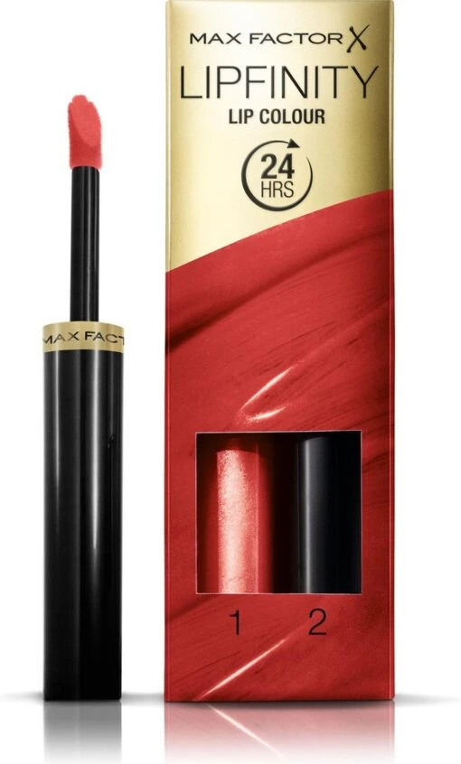 Max Factor Lipfinity Lip Colour Lippenstift - 125 So Glamorous -Bekende Cosmetica Winkel