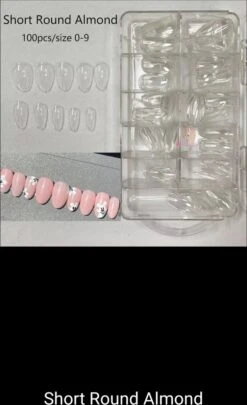 Nepnagels Plaknagels Met Lijm Short Oval Almond Shape Nagels Press On Nails 100% Soak-off - Fake Nails- Nageltips Full Cover 100 Stuks Transparant / Clear Tips Van Hoge Kwaliteit + Nagelvijl + Lijm + Doosje -Bekende Cosmetica Winkel 731x1200 1