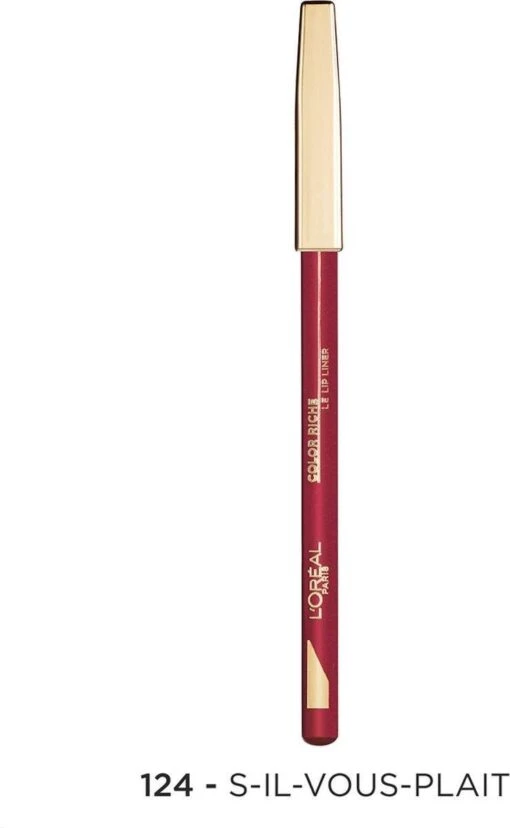 L’Oréal Paris Color Riche Lipliner - 124 S'il Vous Plait - Rood Lippenpotlood -Bekende Cosmetica Winkel 739x1200 4