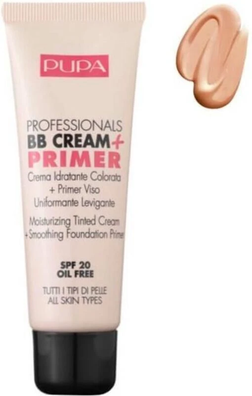 Pupa Milano BB Cream + Primer For Combination To Oily Skin - 001 Nude -Bekende Cosmetica Winkel 764x1200 1