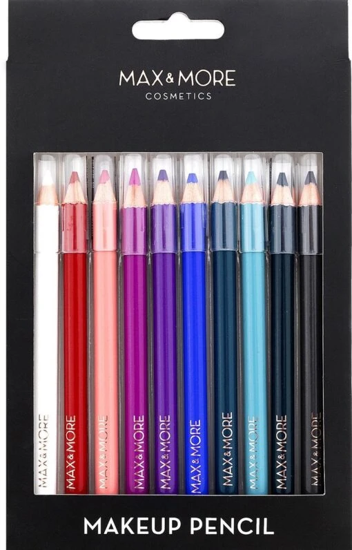 Oogpotloden Max & More - Makeup Pencils - 10 Stuks - Makeup Potloden -Bekende Cosmetica Winkel 769x1200 3