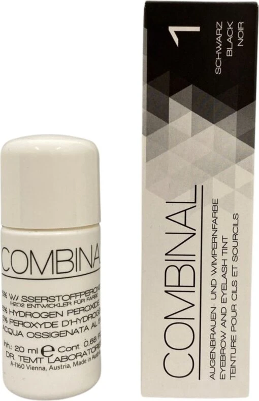 Combinal Wenkbrauw En Wimperverf - Zwart + Combinal Waterstofperoxide 5% - Wimpers - Wenkbrauwen - Wenkbrauwverf - Combideal -Bekende Cosmetica Winkel 774x1200 4