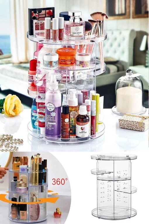 Make Up Organizer - 360 Graden Roterend - Beauty Voor Cosmetica - Opbergdoos Cosmetica - Make Up Organizer Transparant - Parfum Organizer -Bekende Cosmetica Winkel 800x1200 38