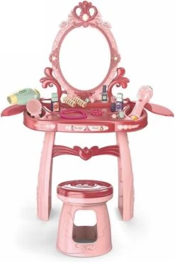 Kaptafel Kind - Make Up Tafel Met Spiegel - 44x24,5x76cm - Roze -Bekende Cosmetica Winkel 802x1200 8