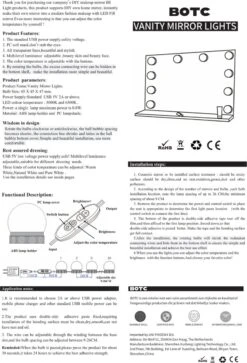 BOTC Hollywood Spiegellampen - 10 Led Spiegellampen Met 3 Lichtmodi En 10 Dimfunctie Voor Make-upspiegel - LUB90101 -Bekende Cosmetica Winkel 817x1200 8