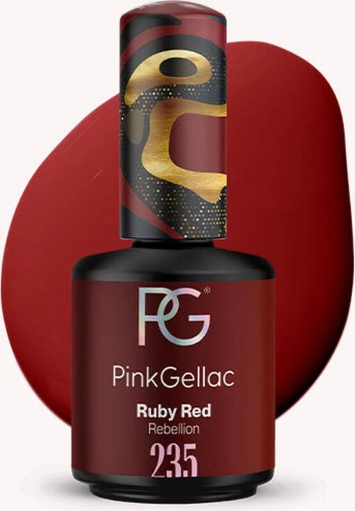 Pink Gellac - Ruby Red - Gellak - Rood - 15 Ml -Bekende Cosmetica Winkel 834x1200 1