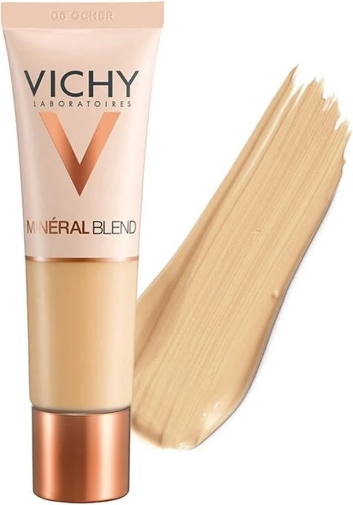 Vichy Minéralblend Foundation - 06 Ocher - 30ML - Natuurlijke Dekking -Bekende Cosmetica Winkel 840x1200 1