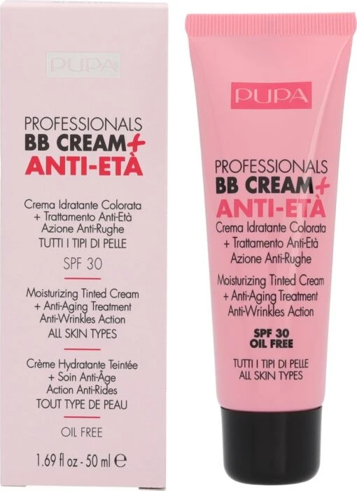 PUPA Milano Pupa Professionals BB Creme Anti-Eta SPF30 002 Sand -Bekende Cosmetica Winkel 874x1200 3