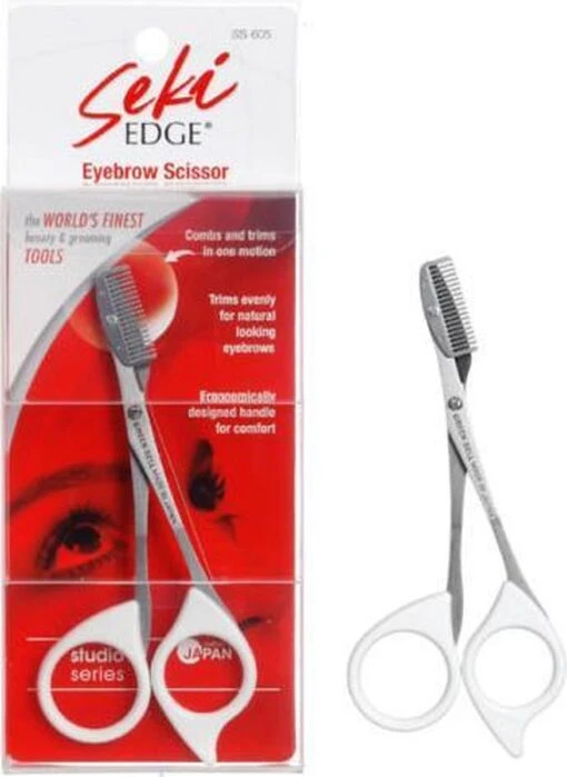 Seki Edge S605 Eyebrow Scissor Wenkbrauwschaartje - Wenkbrauw Trimmer -Bekende Cosmetica Winkel 875x1200 6