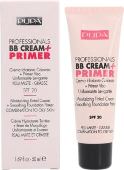 Pupa Milano BB Cream + Primer For Combination To Oily Skin - 001 Nude -Bekende Cosmetica Winkel 880x1200 1